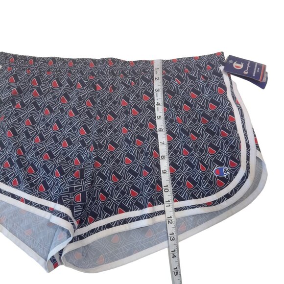 Champion Women Athletic Shorts Double Dry Moisture-Wicking SZ XL Monogram print - Picture 12 of 12
